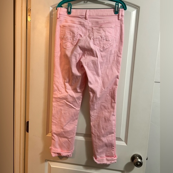 Lilly Pulitzer south ocean high rise pink jeans size 8 - Picture 5 of 9